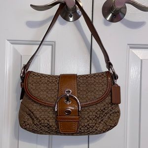 Brown Coach Shoulder Bag